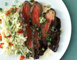 242464Grilled Asian Flank Steak with Sweet Slaw